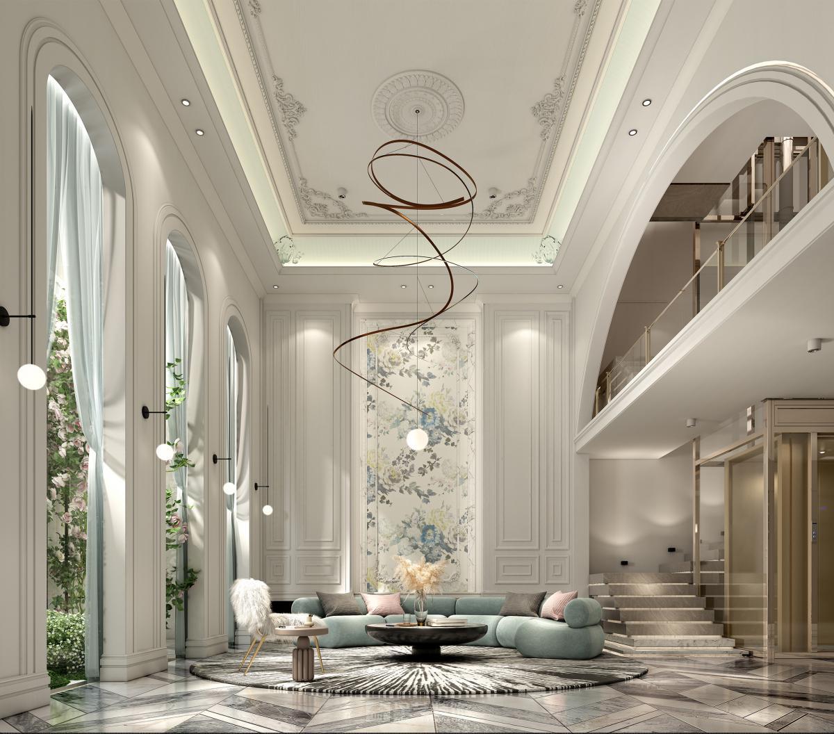 法式雙拼別墅設(shè)計(jì)